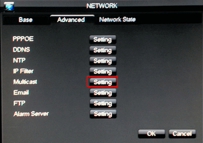 Network Configuration, Multicast Settings